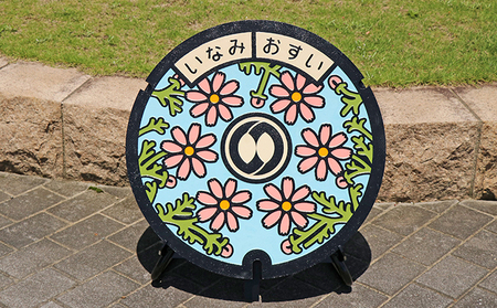 マンホール蓋 稲美町 カラー鉄蓋 インテリア マンホール蓋【φ600】