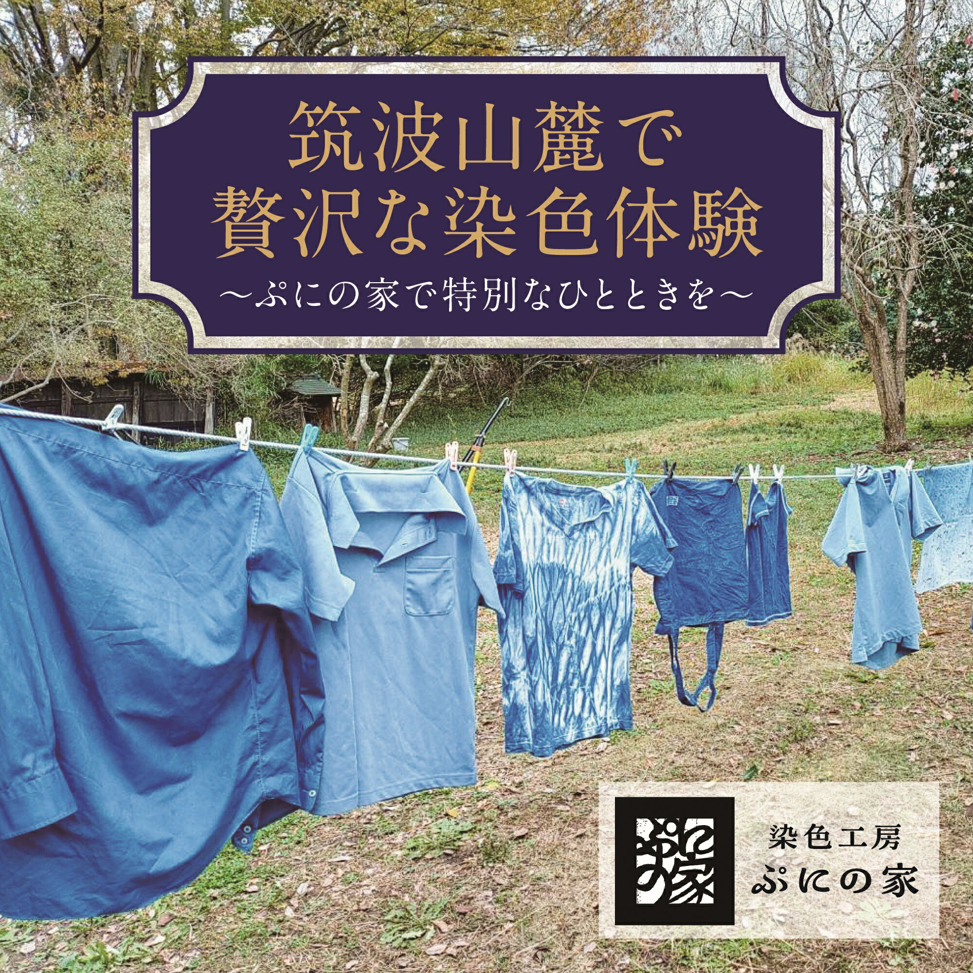 【ふるさと納税】型染め体験 体験チケット 30,000円分【ぷにの家】 | 茨城県 つくば市 体験 チケット 染物 藍染 草木染 型染め 自然 古民家 SDGs 染料 季節 四季
