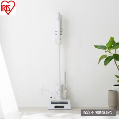 ふるさと納税 大河原町 掃除機充電式サイクロンスティッククリーナー ナチュラルホワイト アイリスオーヤマ[53752828]