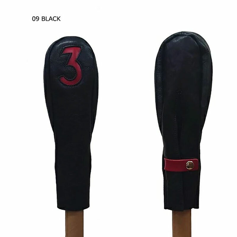 【ふるさと納税】ゴルフ フェアウェイウッドヘッドカバー 3FW 国産レザー 木の庄帆布 KinoshoTRANSIT #09 ブラック 本革 三重県 名張市 K-KHG-W-3F01M ハンドメイド