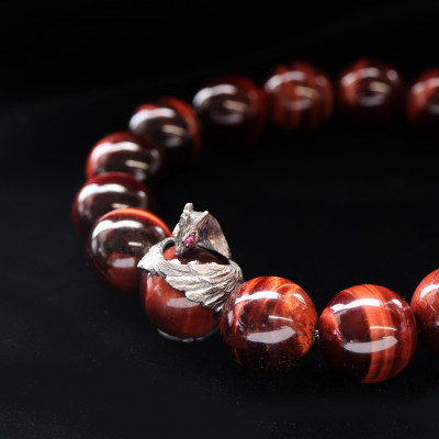 
                  ＜和の彩 wanoiro＞宝珠を抱く「鳳凰」 ブレスレット　659-929【1534397】
                