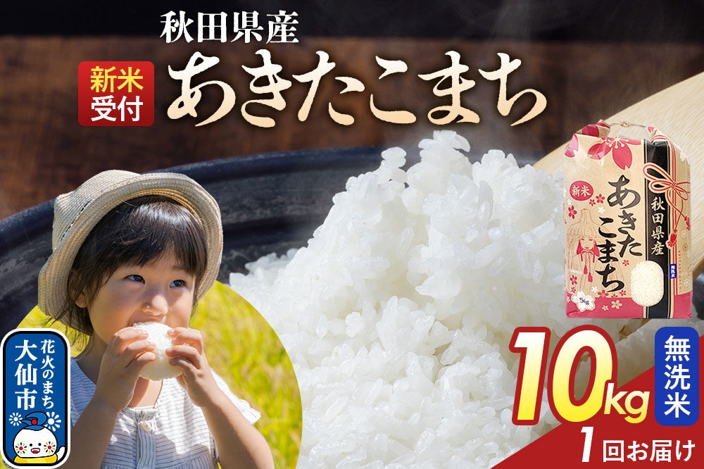 
                  《令和8年産新米予約》 【無洗米】あきたこまち 10kg（5kg×2） 秋田県産  こまちライン 秋田県 大仙市産 [秋田 お米 米どころ あきたこまち こまちライン]
                