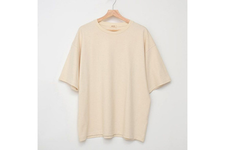 nayuta オーガニックコットン ベーシックTシャツ HW10／1 生成【L】ユニセックス  秋田県 大仙市