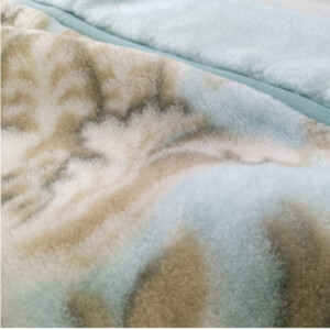 ［シングル］吸湿発熱あったかボリューム2枚合わせ毛布 約140×200cm グリーン1枚 JM-2201-GR