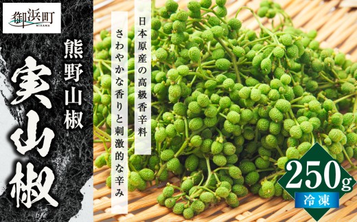 【国産】実山椒 250g 【 熊野山椒 実山椒 冷凍 調味料 香辛料 文恵丸水産 三重県 御浜町 】
