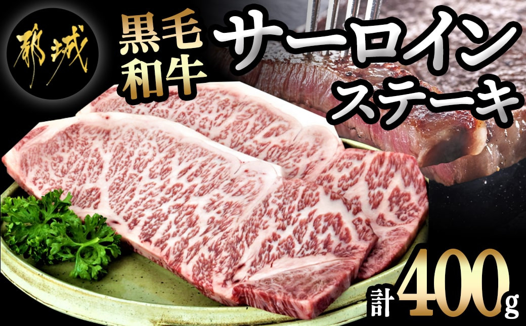 
黒毛和牛サーロインステーキ200g×2枚_16-3301_(都城市) 牛肉 サーロインステーキ 200g×1枚×2パック 計400g ステーキ用カット
