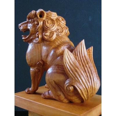 ふるさと納税 高山市 飛騨一位一刀彫　狛犬　阿形 g119 |  | 02