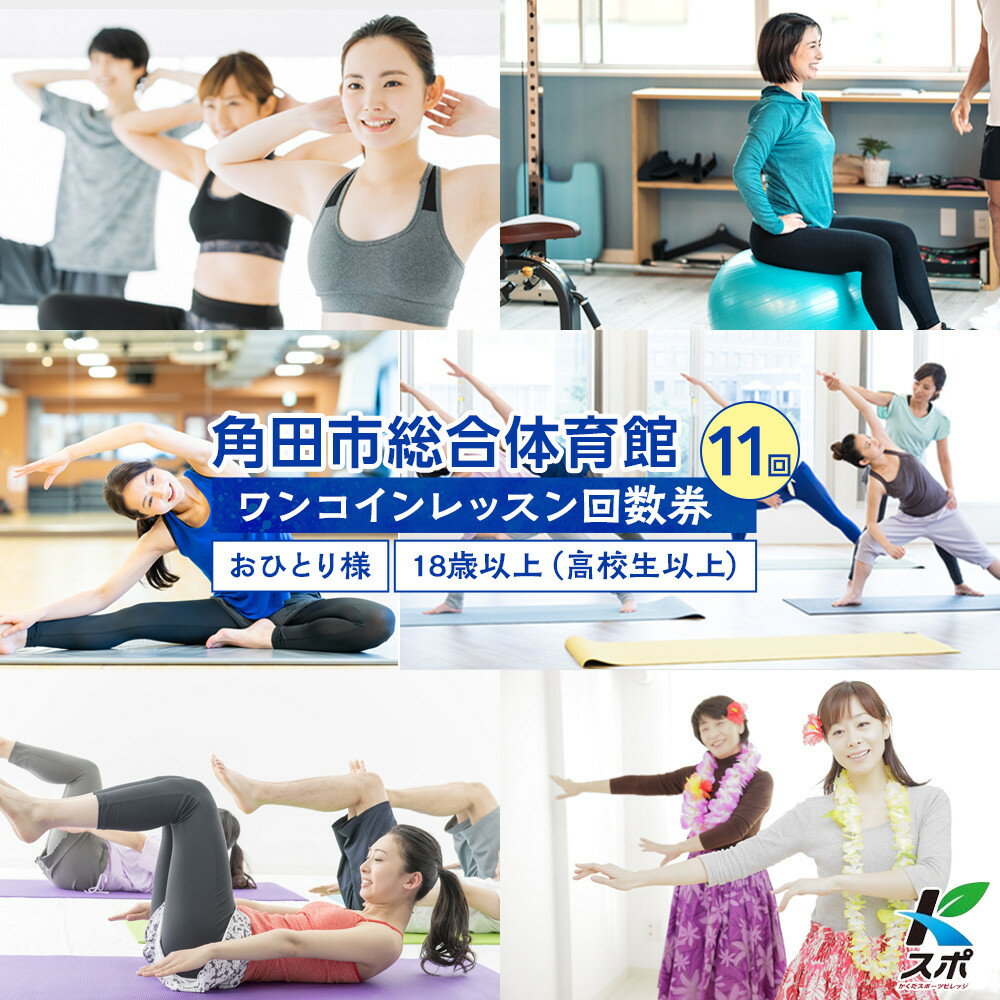 【ふるさと納税】角田市総合体育館 ワンコインレッスン回数券　11回分 | 角田市 角田市総合体育館 トレーニング レッスン 回数券 健康 体力向上 スポーツ 教室 フィットネス 参加者募集 人気 おすすめ 送料無料