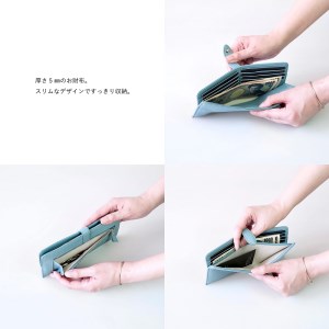 豊岡財布 lim スマートロングウォレット NU64-101ブルー