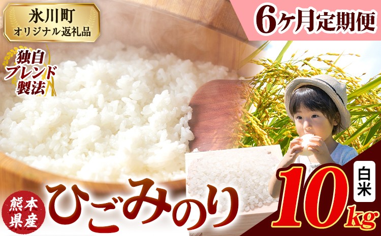 
            【6ヶ月定期便】ひごみのり 白米 熊本県産 ブレンド米 10kg 熊本県産 ふるさと納税  精米 米 こめ ふるさとのうぜい コメ お米 おこめ《お申込み翌月から出荷》
          