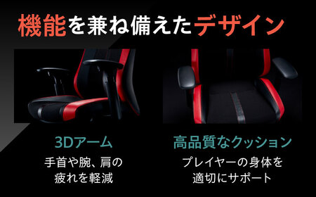 【3週間発送】【ブラック】ゲーミングチェア オカムラ 【ストライカーEX】ゲーミングチェア [AKAA006-1]