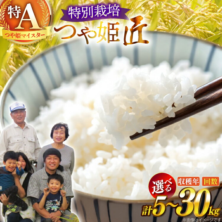 【ふるさと納税】 米 令和7年/8年産 厳選米 匠 特別栽培米 つや姫 【選べる】 5kg 10kg 1回 3回 [山形県 高畠町 金子農園 tk06ays950057] 精米 白米 お米 こめ ブランド米 ごはん ご飯 kome つやひめ 定期便 定期 3ヶ月 5キロ 10キロ 30kg 15kg 30キロ 15キロ