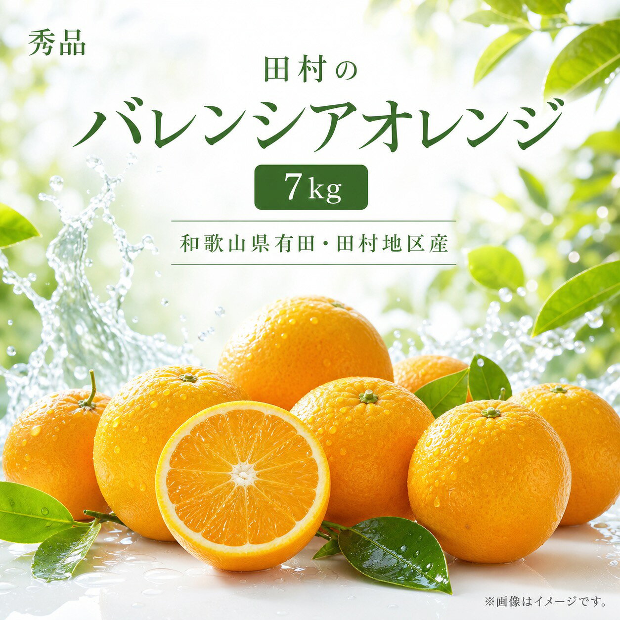 【ふるさと納税】秀品　田村のバレンシアオレンジ　約7kg ※2027年6月下旬頃〜7月上旬頃順次発送予定(お届け指定日不可)