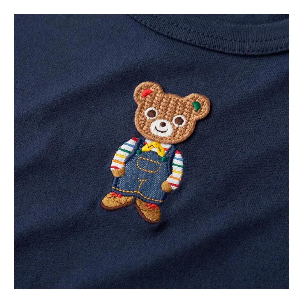 ベビー服 ミキハウス プッチー長袖Ｔシャツ【紺ー110】ベビー