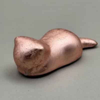 箸置き　猫　箔貼り銅【1766813】