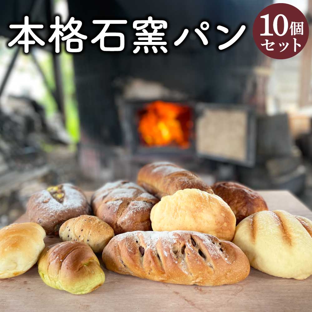 【ふるさと納税】本格 石窯 パン 10個 セット 朝食 おやつ 軽食 ベーカリー 詰め合わせ 石窯 冷凍 宇城市 熊本県 送料無料
