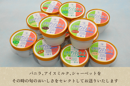 【定期便3ヶ月毎月お届け】京家のイタリアンジェラート&オリジナルシャーベット おまかせ10個セット