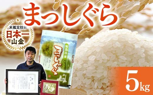 
                  【コメ鑑定技術日本一の山金】 まっしぐら 5kg （令和7年産） 白米 精米 米 お米 おこめ コメ 東北 青森県 南部町 F21U-242
                