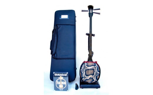 沖縄三線（人工皮：蛇柄）