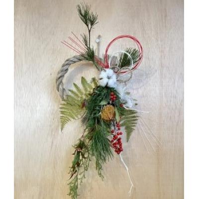 ふるさと納税 磐田市 生花のしめ飾り　正月飾り　 |  | 01