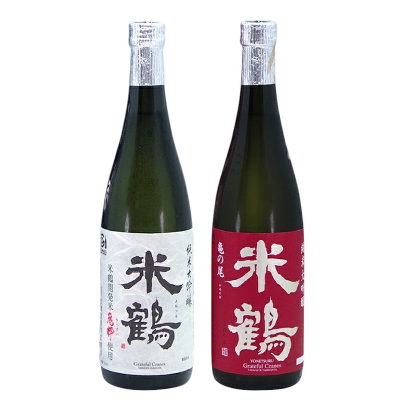 【ふるさと納税】日本酒 米鶴 亀粋 / 亀の尾 純米大吟醸 720ml 2本 [tk06ayt180077 山形県 高畠町 小田部商店] お酒 酒 セット 飲み比べ
