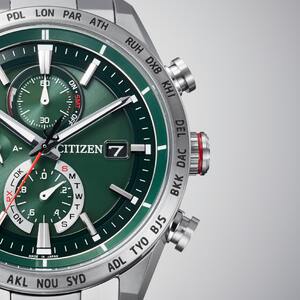 CITIZEN 光発電 エコドライブ電波　メンズ 時計アテッサ AT8181-63W