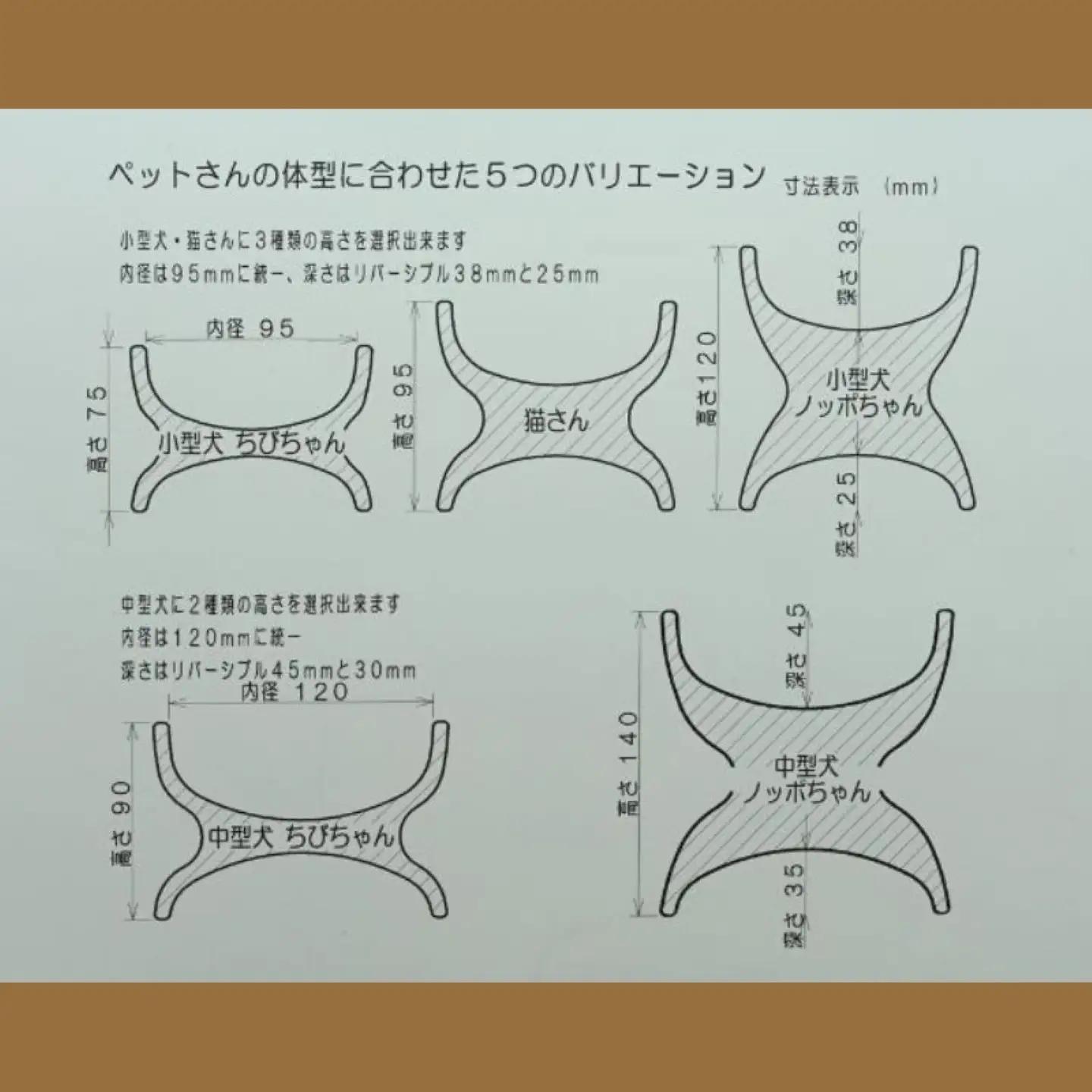 中型犬ノッポさんの食器