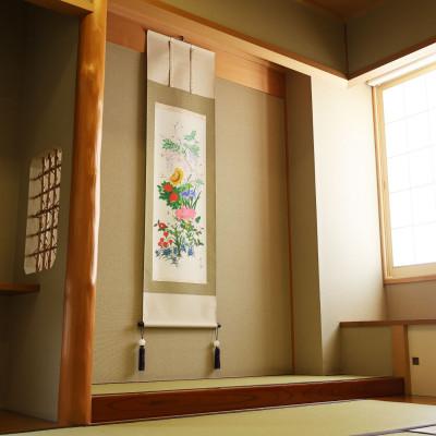 ふるさと納税 本巣市 掛け軸「十二ヶ月誕生花」 河村蘇水 尺五立 サイズ:190×54.5cm 掛け軸 年中掛け 常用 |  | 03