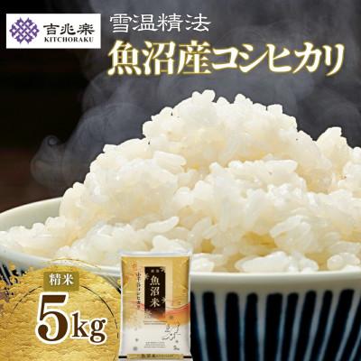 ふるさと納税 小千谷市 雪室貯蔵　魚沼産コシヒカリ 精米 5kg