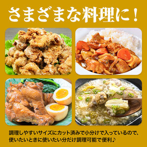 【6ヶ月定期便】 九州産 若鶏もも肉（310g×3袋）・手羽元（500g×5袋）セット 計3.43kg 鶏肉 お肉 モモ肉 もも肉 手羽先 2種類 小分け 冷凍 九州産 国産 熊本県 菊池市 送料無料