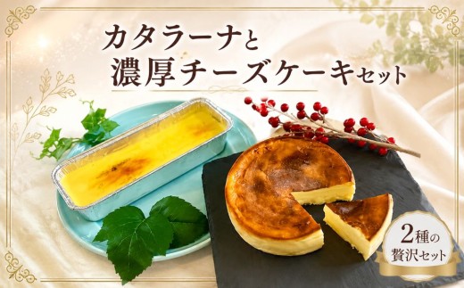 カタラーナと濃厚チーズケーキセット【光香堂】(H0004)