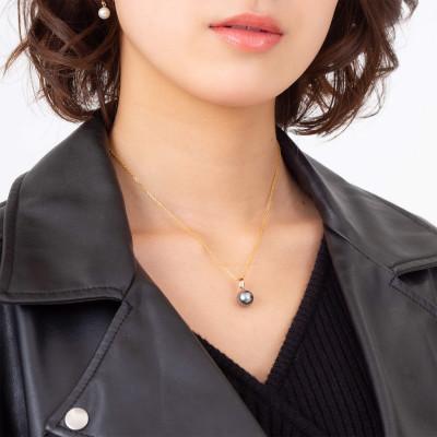 ふるさと納税 神戸市 【響】黒蝶真珠(タヒチパール) K18 ピンクゴールド ペンダントトップ |  | 03