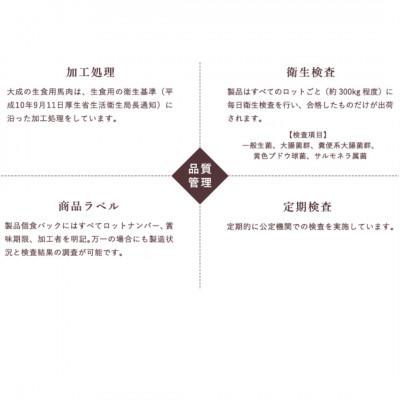 ふるさと納税 飯島町 大成オリジナル　ユッケ用馬刺し　刻み馬刺し500g(10人前) |  | 03