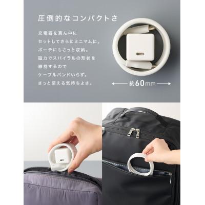 ふるさと納税 守口市 CIO スパイラルシリコンケーブル CtoC 1m 充電ケーブル USB-C (ホワイト) |  | 03