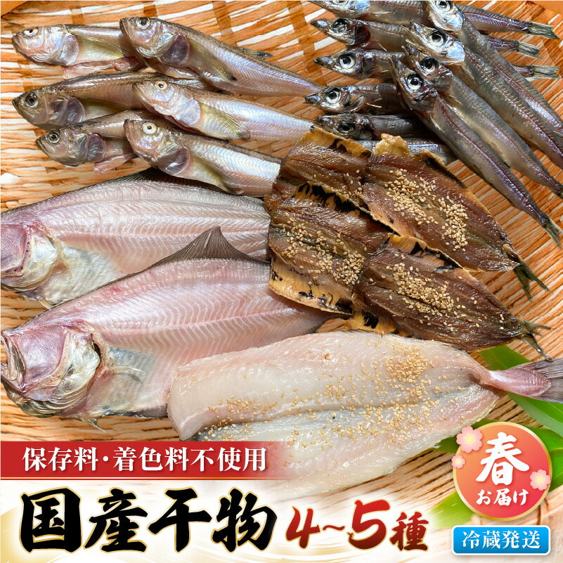 【ふるさと納税】【先行予約】珍しい冷蔵発送！魚屋のこだわり干物「春にお届け干物セット」【2026年4月上旬以降順次発送予定】【保存料・着色料無添加 海鮮 詰め合わせ おかず 魚介 アジ サバ カレイ 魚 ひもの 惣菜】 [e23-a002]