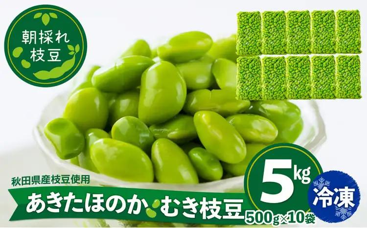 285P3201 あきたほのか 冷凍むき枝豆5kg（500g×10袋）【一般社団法人 秋田犬ツーリズム】