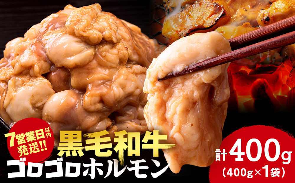 白老産黒毛和牛 味噌焼肉用MIXホルモン 400g 7日営業日以内発送 焼肉 黒毛和牛 小分け 焼肉セット ホルモン ミックスホルモン 人気 数量限定 たっぷり大満足 グルメ 訳あり 国産 北海道産