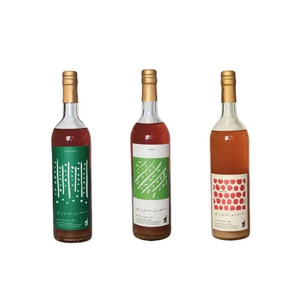 和漢クラフトジン「山椒・柳」＆ 和漢クラフトリキュール「棗酒」3本セット 各720ml 世田谷リキュール製造所_0105-003-se7