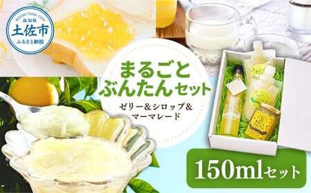 まるごとぶんたんセット 150mlセット 高知県土佐市 【土佐文旦産直協同組合】 [BQAH011]
