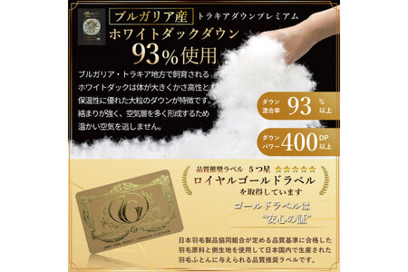 羽毛布団 ダブル 冬用 本掛け 80番手サテン 赤系 柄 ｜