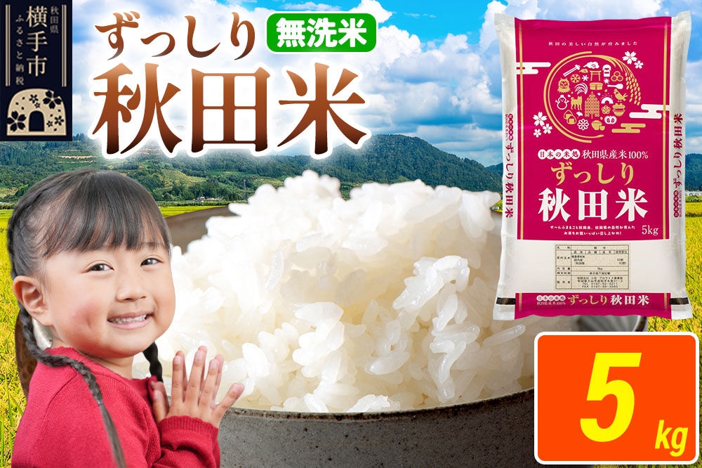 
                  米 秋田県 横手市産 ブレンド米 令和7年産【無洗米】5kg（5kg×1袋） [米 お米 こめ 白米 無洗米 ブレンド米 小分け ご飯 ごはん 秋田県産 横手市]
                