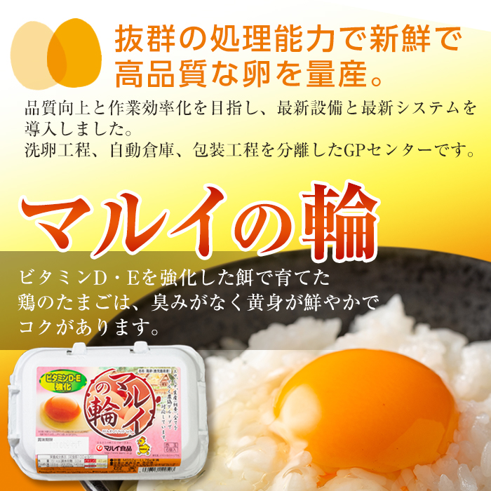 i020 鹿児島県産の赤たまご！マルイの輪(たまご)×36個(6個入り×6パック)養鶏の専門農協で一貫して生産された国産生玉子！【マルイ食品】