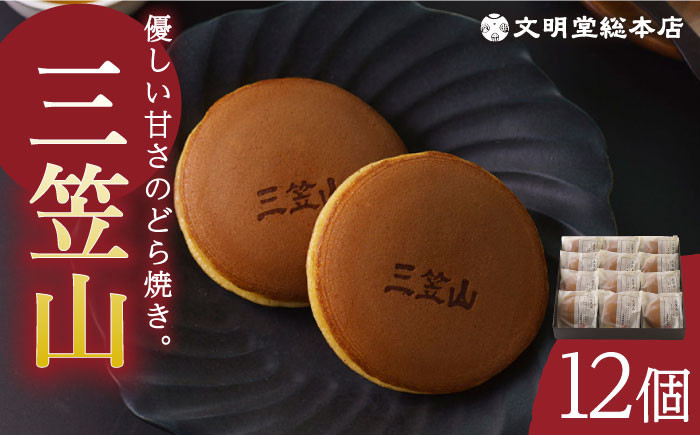 
            7日内発送） どら焼き三笠山 1箱 (12個入り) 長与町/文明堂総本店 [EAK013] 文明堂のどら焼き どら焼き どらやき 粒あん あんこ 小豆 ギフト 熨斗 のし 人気 和菓子 個包装 スピード 最短 最速 発送
          