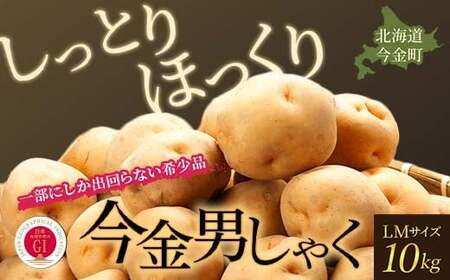 今金男しゃく（LMサイズ）約10kg【GI認証取得】 じゃがいも 男爵 いも だんしゃく 野菜 幻 北海道 今金町 GI認証 LMサイズ 10kg  じゃが芋 ジャガイモ 芋 食品 北海道 今金町 F21W-286