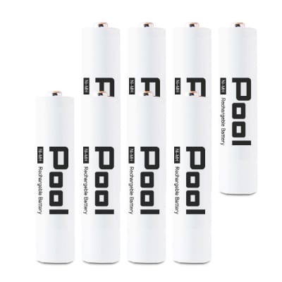 ニッケル水素充電池Pool−プールー(単4形充電池8本+4ポート充電器)セット【1212961】