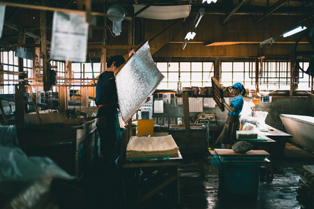 IKAZAKI WASHI JEWERLY しずくイヤリング「ピンク」桜柄／アクセサリー イヤリング ジュエリー 和紙 伝統工芸 内子町【株式会社五十崎社中】 [BKCN004]