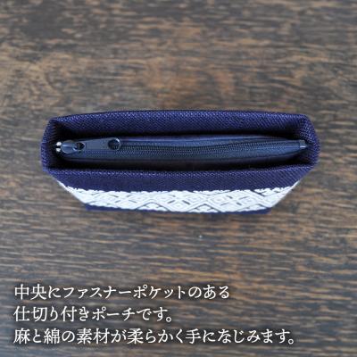 ふるさと納税 弘前市 津軽こぎん刺し ポーチ|24_kgk-120101 |  | 02