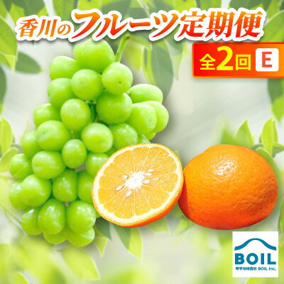 【ふるさと納税】【発送月固定定期便】香川のフルーツ(2E)全2回【配送不可地域：離島】【4083502】