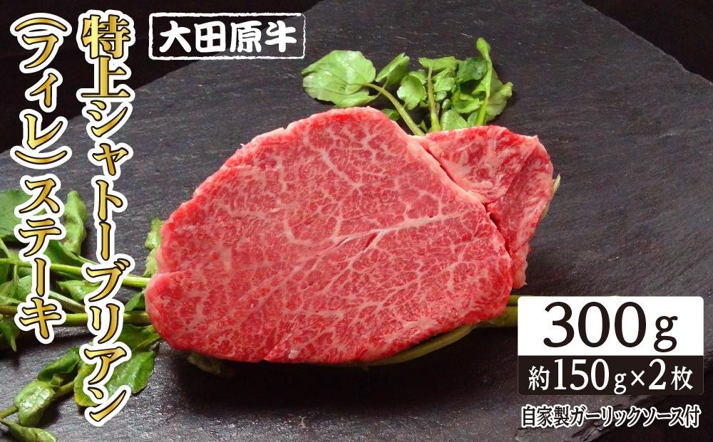 
大田原牛　特上シャトーブリアン（フィレ）ステーキ　２枚セット
