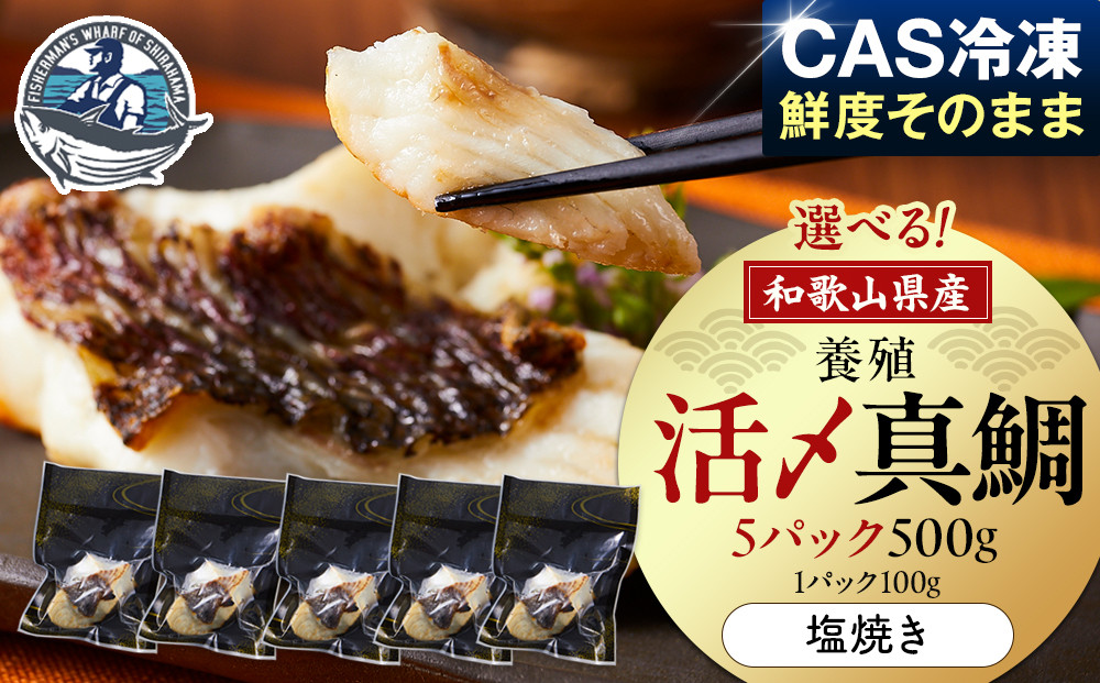 活〆 真鯛 塩焼き  100g × 5パック 304018_C019